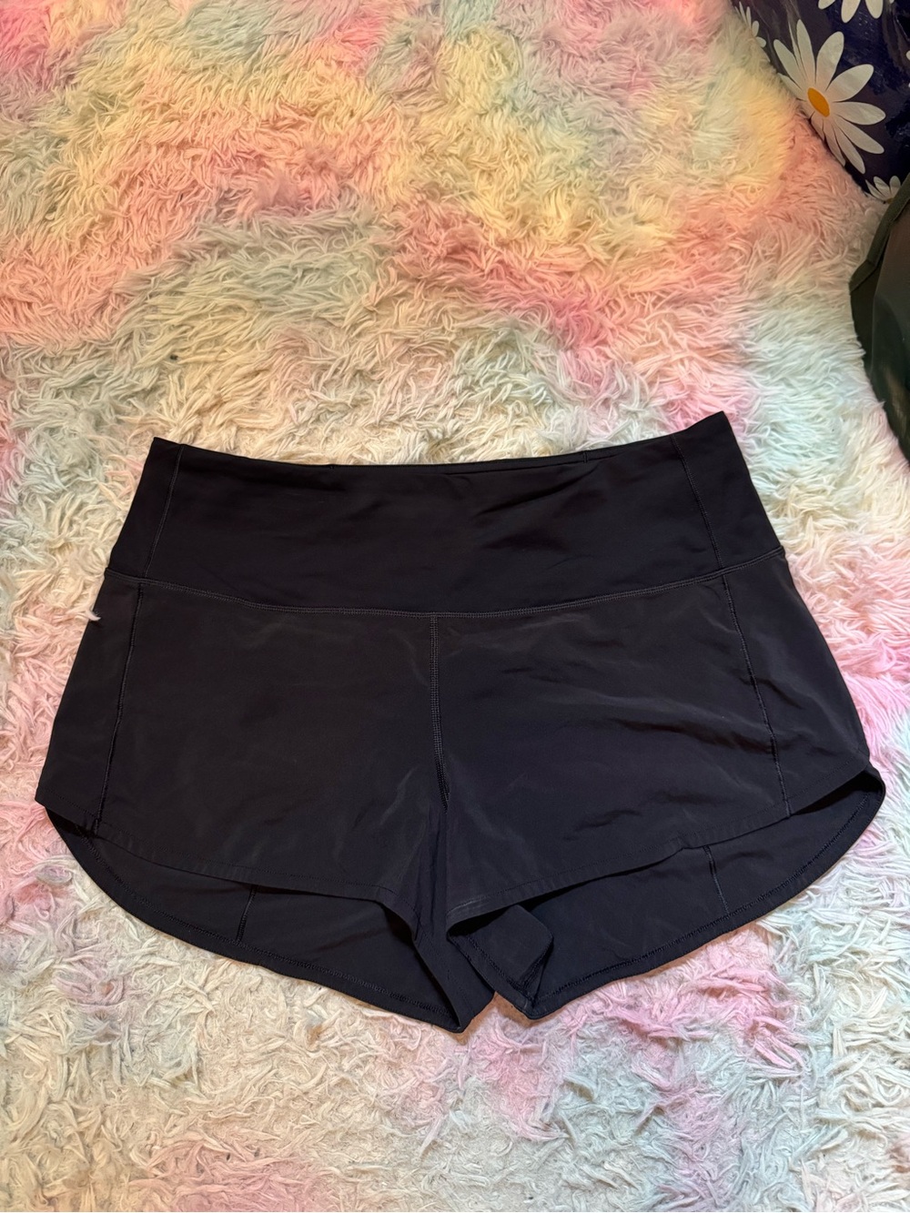 Lululemon Speed Up Short High-Rise *2.5" Black (First Release) size 10